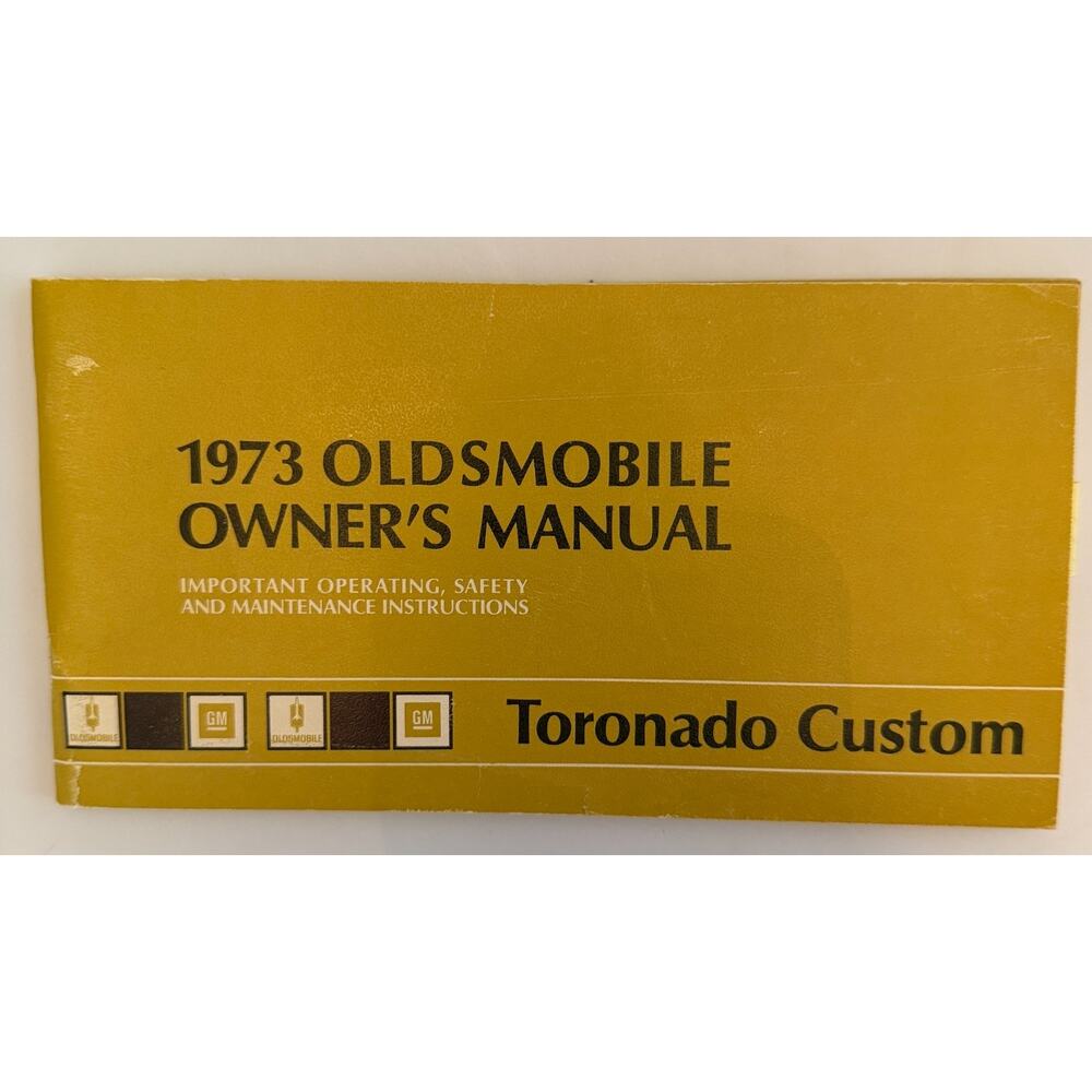 1973 Oldsmobile Toronado Custom Owner's Manual 413443B